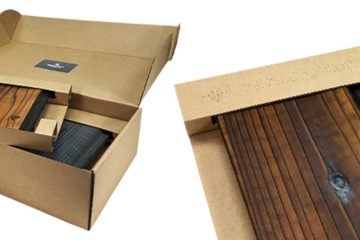 Environmentally friendly corrugated cardboard for packaging