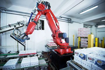 Comau robotic station: increased coffee production capacity