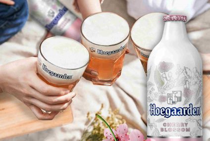 Hoegaarden Cherry Blossom inspired by springtime browed in US