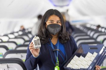 Plastic water bottle: the alternative for Alaska Airlines is water in carton