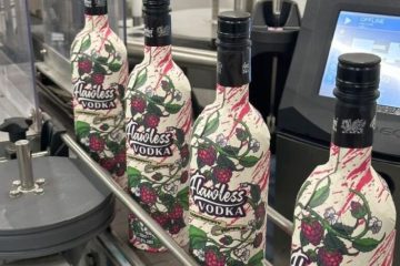 Paper Frugal bottles for flavoured vodka to Tesco in south Wales