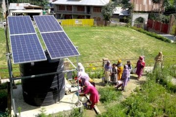 Water distribution systems in the Kashmir Valley with solar pumping technology