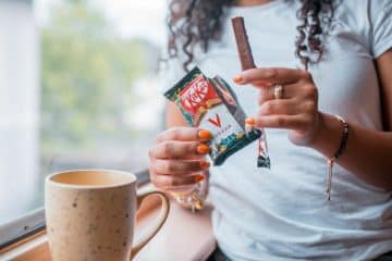 Plant based break with KitKat V, vegan snack in the European market