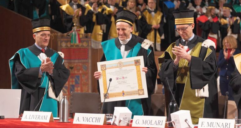 Honorary degree for Alberto Vacchi from the University of Bologna