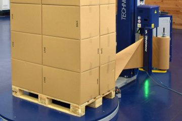 Paper stretch wrapping solution for safely transport products on the pallet