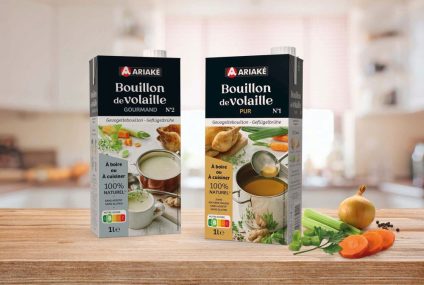 Filling food products aseptically: liquid broth packaged in carton packs
