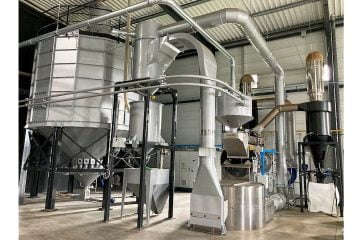 Complete plant for organic coffee: roasting and processing solution for the French Café Launay