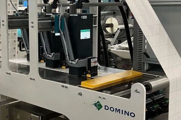 Innovative variable 2D code printing installing three Domino K300