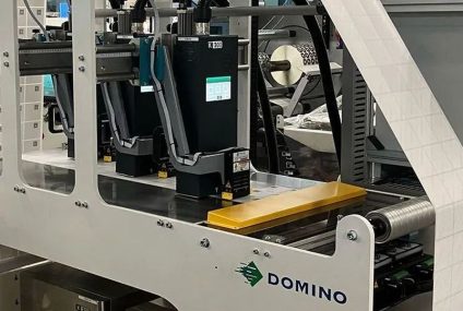 Innovative variable 2D code printing installing three Domino K300