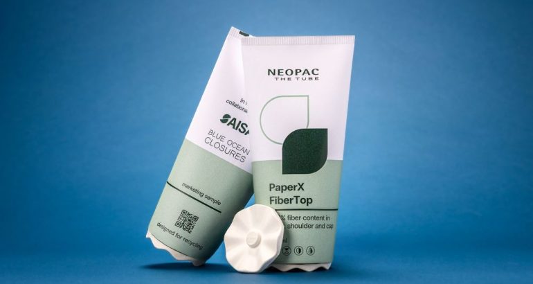 PaperX FiberTop: fully paper-recyclable tube for plastic reduction